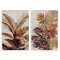 Stupell Industries Brown Tropical Palm Plants 2pc Wall Plaque Art Set Design by Jacob Q